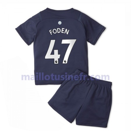 Maillot de Foot Manchester City Phil Foden 47 Troisième 2021-22 - Enfant